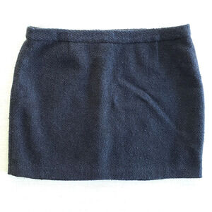 Gap Wool Blend Skirt Womens 10 Navy Blue Mini Lined Career Casual Academia Twee